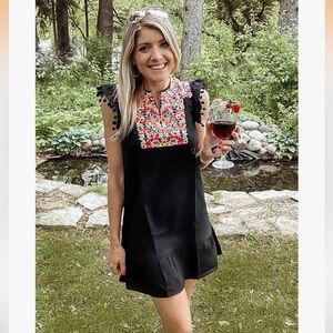 Kirundo Embroidered Boho Mini Dress